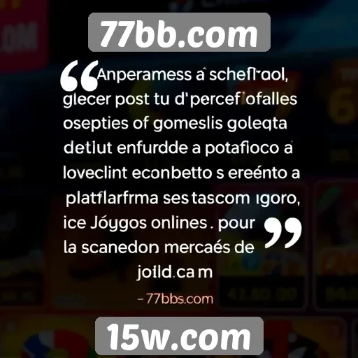 Feedback dos usuários sobre a experiência no 77bb.com